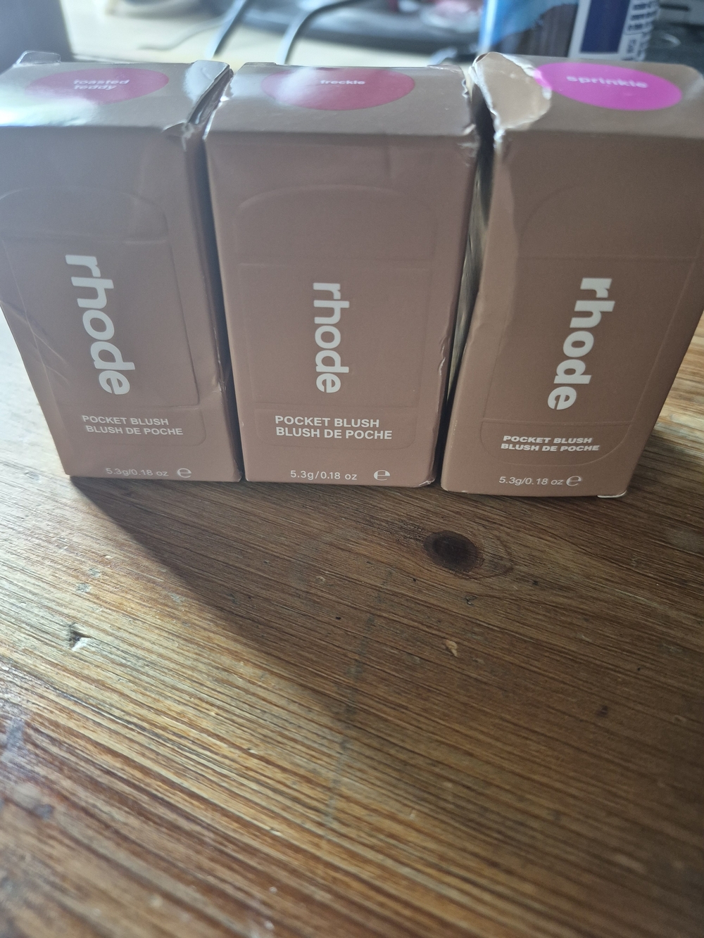 RHODE Pocket Blush Trio — Soft Pink and Rose Tints